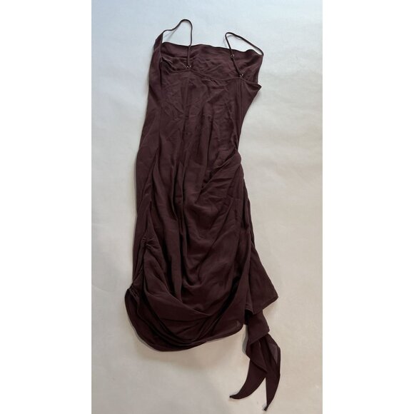 Katie May x Lily Easton Estelle Dress in Merlot - Picture 3 of 4